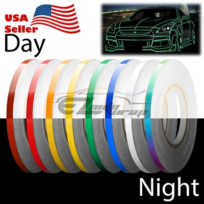 EZAUTOWRAP Reflective Tape Safety Self Adhesive Strip Reflector Sticker Decal 1CM x 150FT