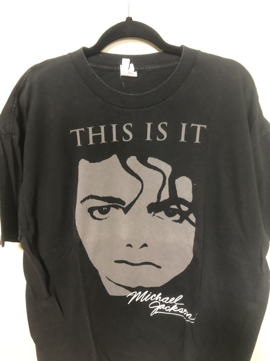 MICHAEL JACKSON   THIS IS IT   Tシャツ(未開封) Vintage Michael Jackson Shirt 2XL Black This Is It Tour Concert