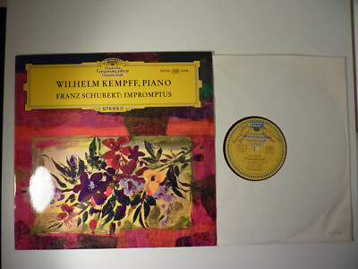 Kempff Schubert Impromptus - PROMO MUSTER DG 139 149 SLPM Tulip Germany 1967 EX