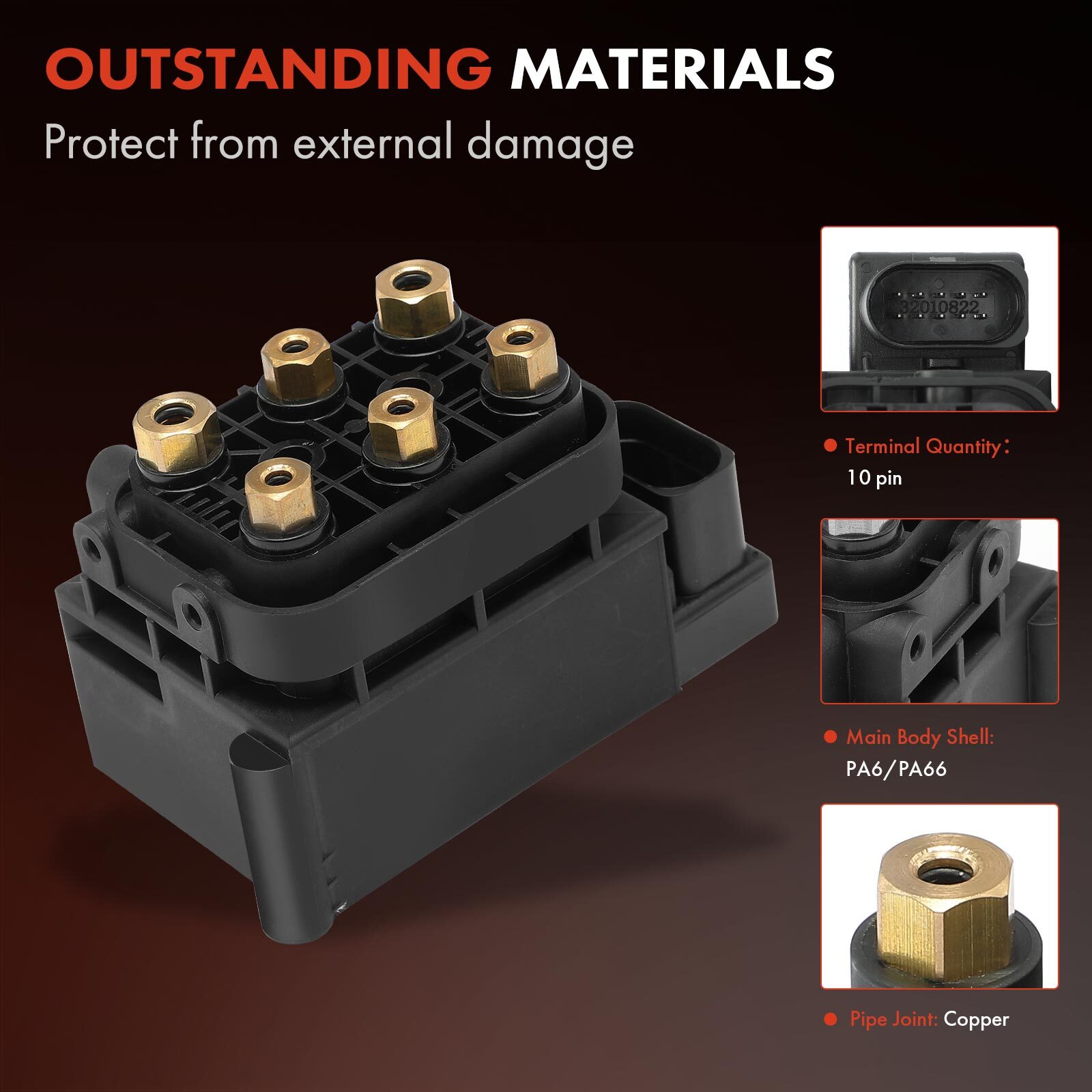 Air Suspension Solenoid Valve Block Compatible With Mercedes-Benz CL550 GL450 S550 GLE ML-Class - View #10