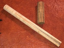 TNT 4 Point Prong Pool Cue Front. Bocote into Maple.