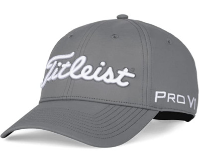 NEW TITLEIST Men's Tour Performance 'PRO-V1' 'FJ' Hat-Legacy Charcoal/White