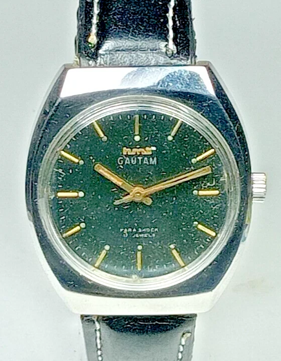 Hmt Gautam Mechanical Handwinding Movement Analog Dial Men Wrist Watch