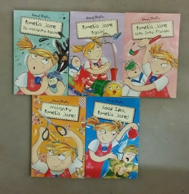 5 BRILLIANT 'AMELIA JANE' BOOKS by ENID BLYTON  ** PAPERBACK