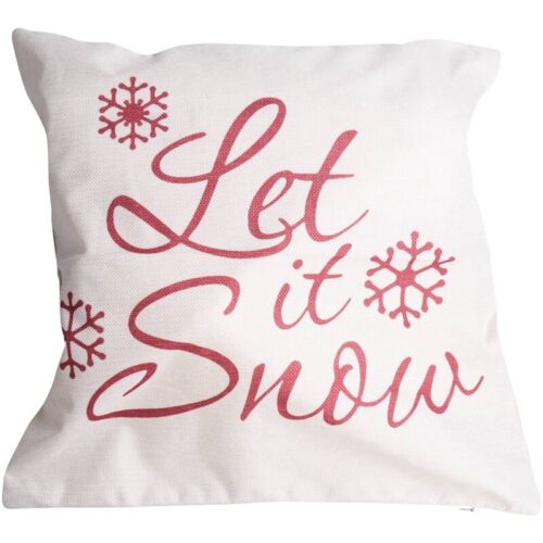  Beautiful Snowflakes Merry Christmas Gifts flax Throw Pillow6764 - Picture 1 of 8