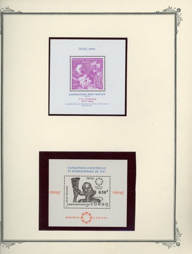 FRENCH AFRICA - CONGO Scott Album Page Lot #64 - SEE SCAN - $$$