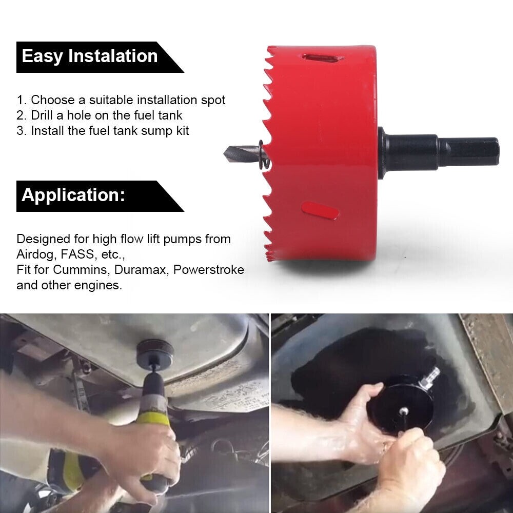 Fuel Tank Sump Kit For Cummins Powerstroke Duramax FASS Airdog Fuelab Pump thumbnail 6