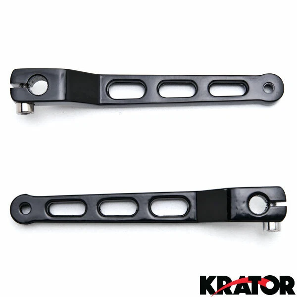 Juego de brazos de palanca de cambios Harley Davidson talón puntera negro FLST FLT FLHT Foto 3 de 3