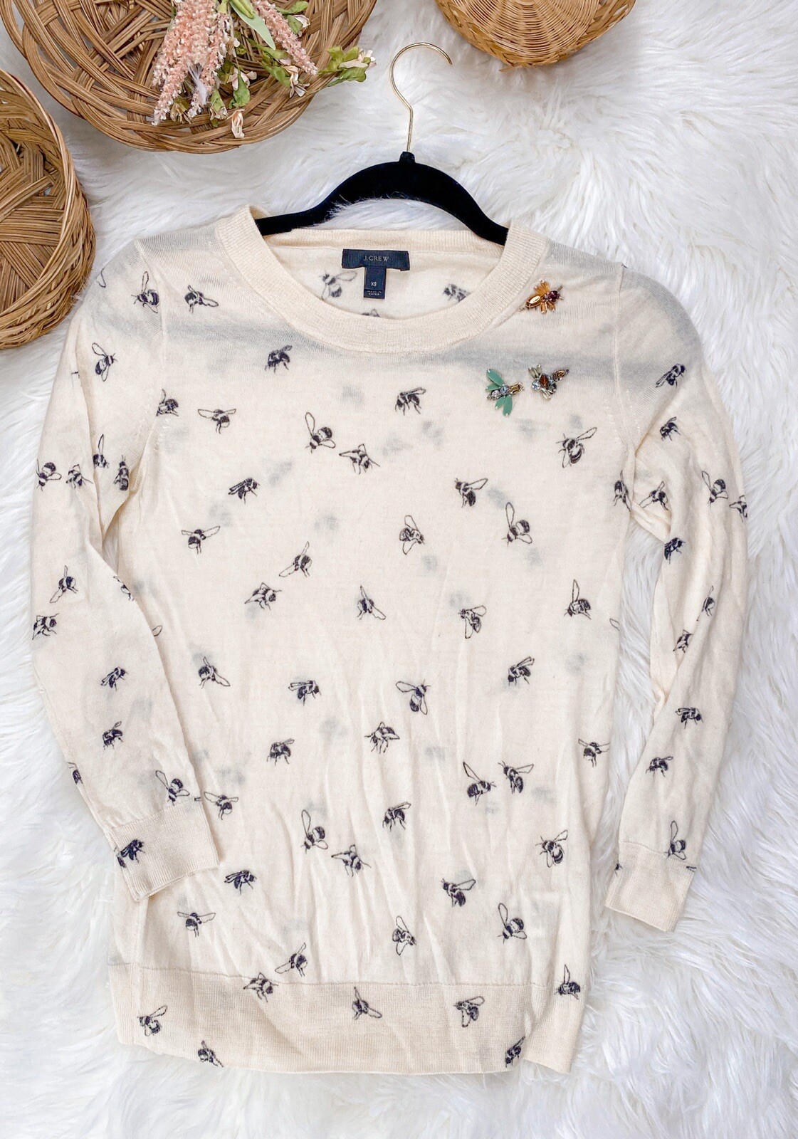 J.Crew Rare Bee TIPPI SWEATER Bumblebee 