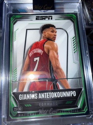 Giannis Antetokounmpo 2026 Wild Card ESPN NSCC Exclusive Miami Heat Jersey 29/30