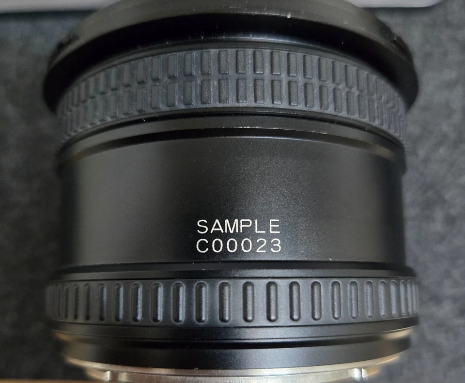 MUESTRA ver.[Exc+5 con capucha] Lente gran angular Mamiya 645 AF 35mm F3.5 de JAPÓN Foto 3 de 4