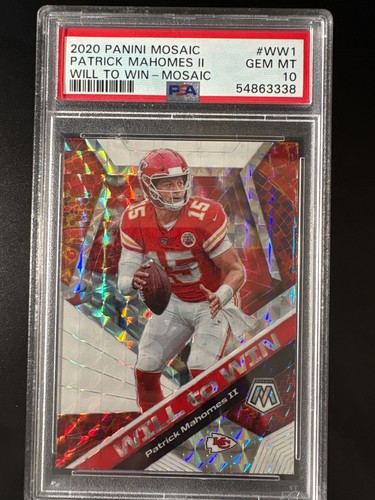 2020 Panini Mosaic Patrick Mahomes II Will to Win #WW1 Mosaic PSA 10 Prizm