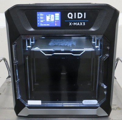 T201649 Qidi X-Max 3 3D Printer w/ Partial Filament Roll (1.75mm Black PLA)