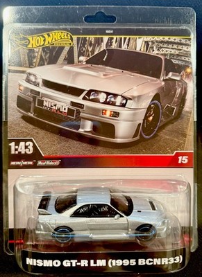 ミニカー Hot Wheels NISMO GT-R LM 1:43 Hot Wheels Premium - Nismo GT-R LM (1995 BCNR33) - #15 - 1:43