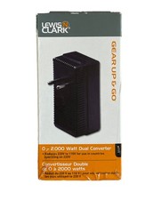 Lewis N Clark 0-2000 Watt Model e111 Foreign Travel Outlet Converter