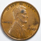 1910-P Lincoln Wheat Penny Cent Uncirculated Details--Spot