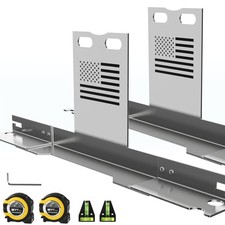 Heavy-Duty Wheel Alignment Tool with American Flag  No Caliper Removal Requ