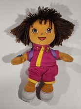 Dora the Explorer Ty Beanie Baby 7" Yarn Hair Doll Plush Stuffed Toy China 