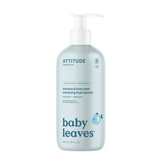 ATTITUDE 2-in-1 Shampoo and Body Wash for Baby, EWG Verified, Dermatologicall...