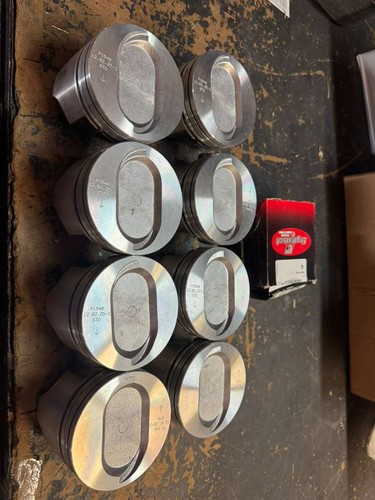 Enginetech P1548(8)-STD Piston Fits Ford 7.5L 460 Dish Top Piston Rings Included