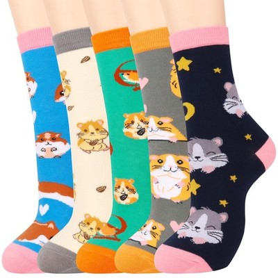 Women's Cute Socks Dachshund Chicken Bee Hedgehog Panda Gifts for Women (Mult...