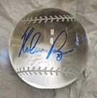Nolan Ryan Autograph Crystal Baseball with Quality Display Case PSA/DNA COA