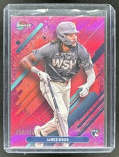 2025 Topps Finest James Wood Rare RC Magenta Rookie #/200 Nationals