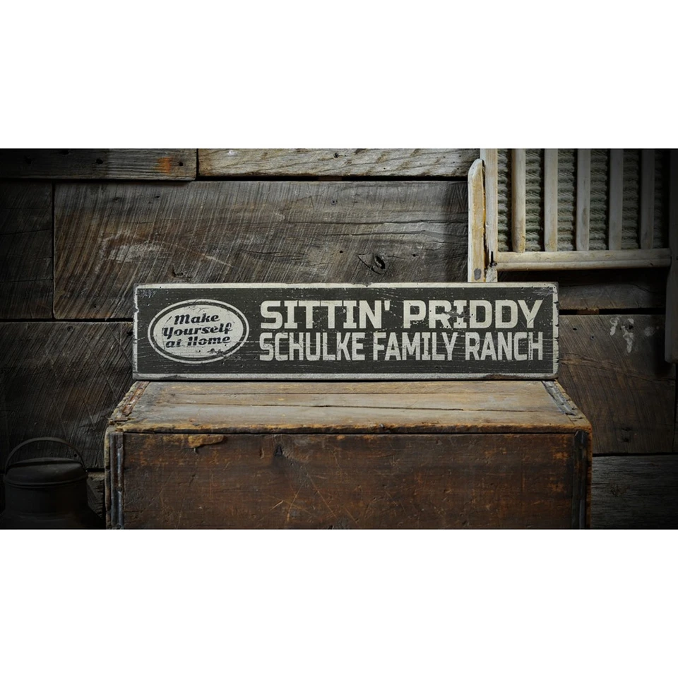 Custom Family Ranch Name Sign - Rustic Hand Made Vintage Wooden - Image 2 of 3