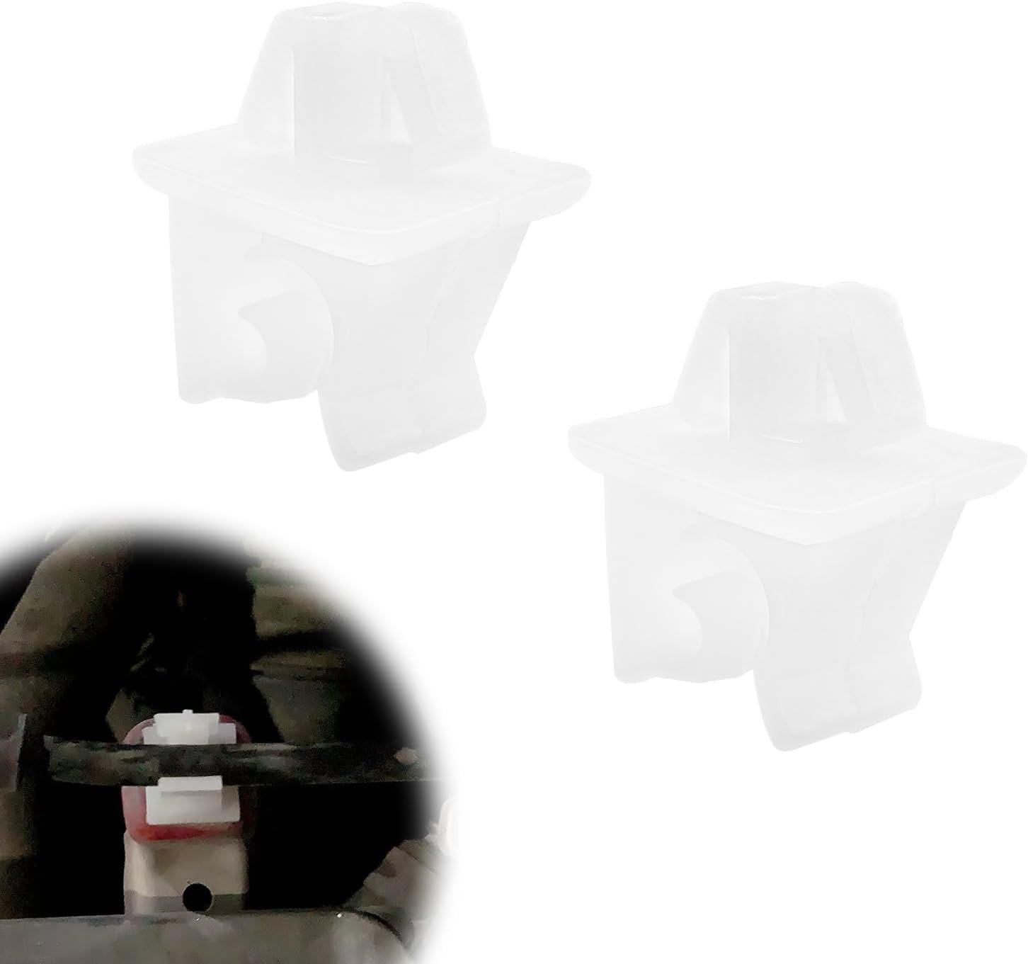 2 Pack Hood Prop Rod Holder Clips, Replace OE 90672-SNB-901 90672-SNB-003