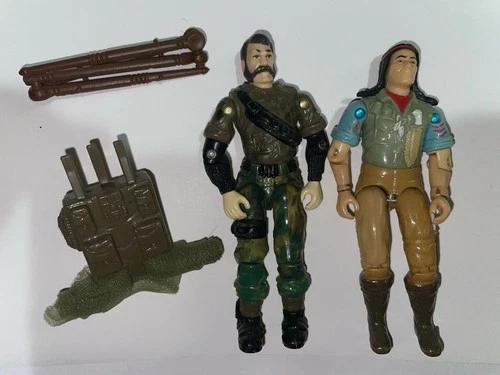 Vtg Hasbro 1980s 1990s G.I.Joe Cobra 3.75” Action Figure Lot Spirit v1 Ambush v2