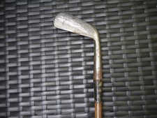Antique Vintage Hickory Shaft Mid Iron For Play