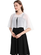 Womens Shawls and Wraps for Evening Dress Chiffon Shawl Cape Wedding Guest Br