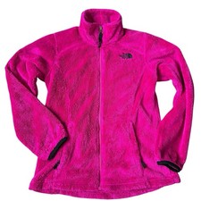 The NORTH FACE OSITO Coat Fuzzy FLEECE JACKET Girl  s M 10-12 Hot Pink Winter
