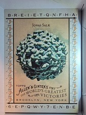 2008 Topps Allen and Ginter World's Greatest Victories #WGV3 Jonas Salk