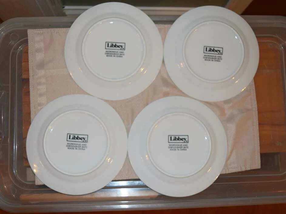 2 Libbey Cocktail Time (2 Boxes of 4 Plates) - 8 Different Drink Recipes 8" NIB - Image 4 of 4
