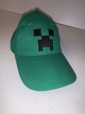 Minecraft Creeer Snap Back Ball Cap Hat Jinx