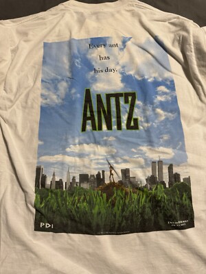 Vintage 1990s ANTZ Movie Promo T-Shirt XL (22.5x30) | eBay