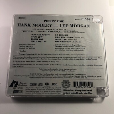 Peckin' Time by Hank Mobley/Lee Morgan - CD 753088157462| eBay