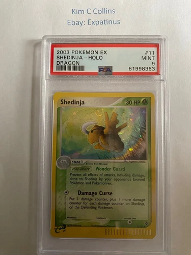 Pokemon 2003 EX Dragon Shedinja #11 Holo PSA 9  Mint