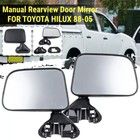 <!--F#f_0-->PAIR DOOR MIRROR FOR TOYOTA HILUX 1988-2005 (MANUAL BLACK) AU Post<!--F/-->