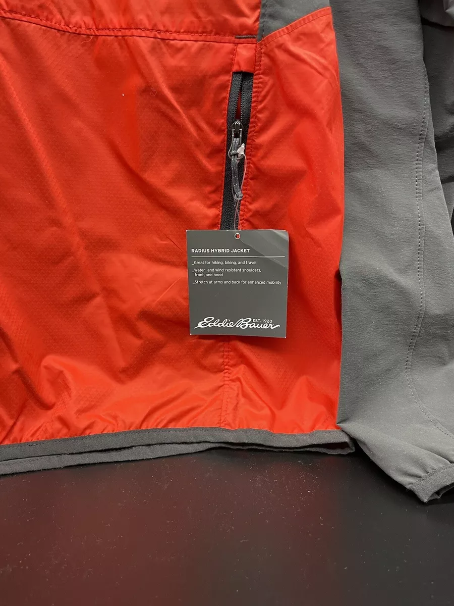 EDDIE BAUER HOODED RADIUS HYBRID JACKET TALL LARGE NEW W TAGS
