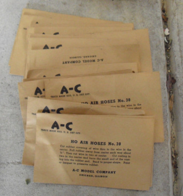 Lot of 15 Packs Vintage HO Scale A-C Model Co Air Hoses No 30 NIP