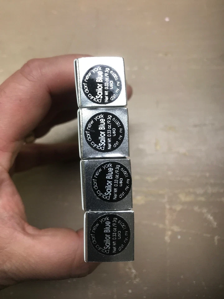 Lote de 4 pestañas Paula Dorf color, azul marinero, 0,33 oz Foto 3 de 3