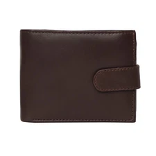 Man Wallet 100% Leather RFID SAFE Contactless Card Blocking ID Protection 895