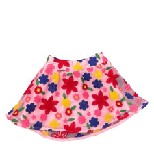 Janie  Jack Skirt Baby Girl 3-6 Pink Bubblegum Floral Embroidered Overlay Lace