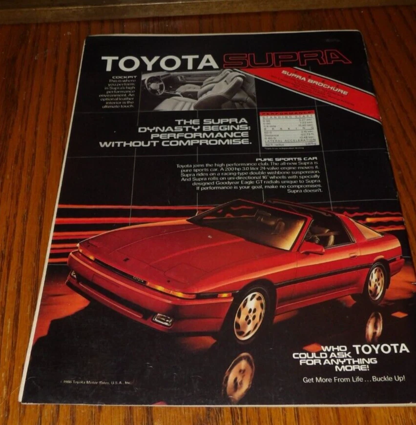 1984 Auto Week Magazine-Reatta Cover Story & Toyota Ad Great Shape Foto 2 de 2