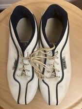 Vintage Nike Bowling Shoes Women s Sz 8.5 White w Blue Accents EUC