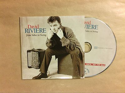 RARE CD PROMO 15 TITRES / DAVID RIVIERE / FROM VALSE TO SWING / TRES ...