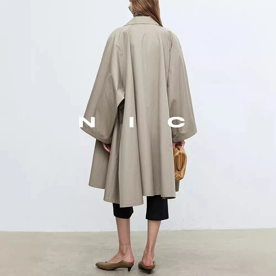 THE ROW Womens Cotton Trench Niche Designer Coat Jacket - Image 3 of 4