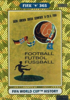 Panini Adrenalyn XL FIFA 365 2021 World Cup History Nr. 375 1958 Sweden